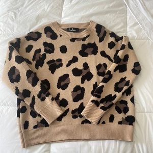 Cheetah Print Sweater